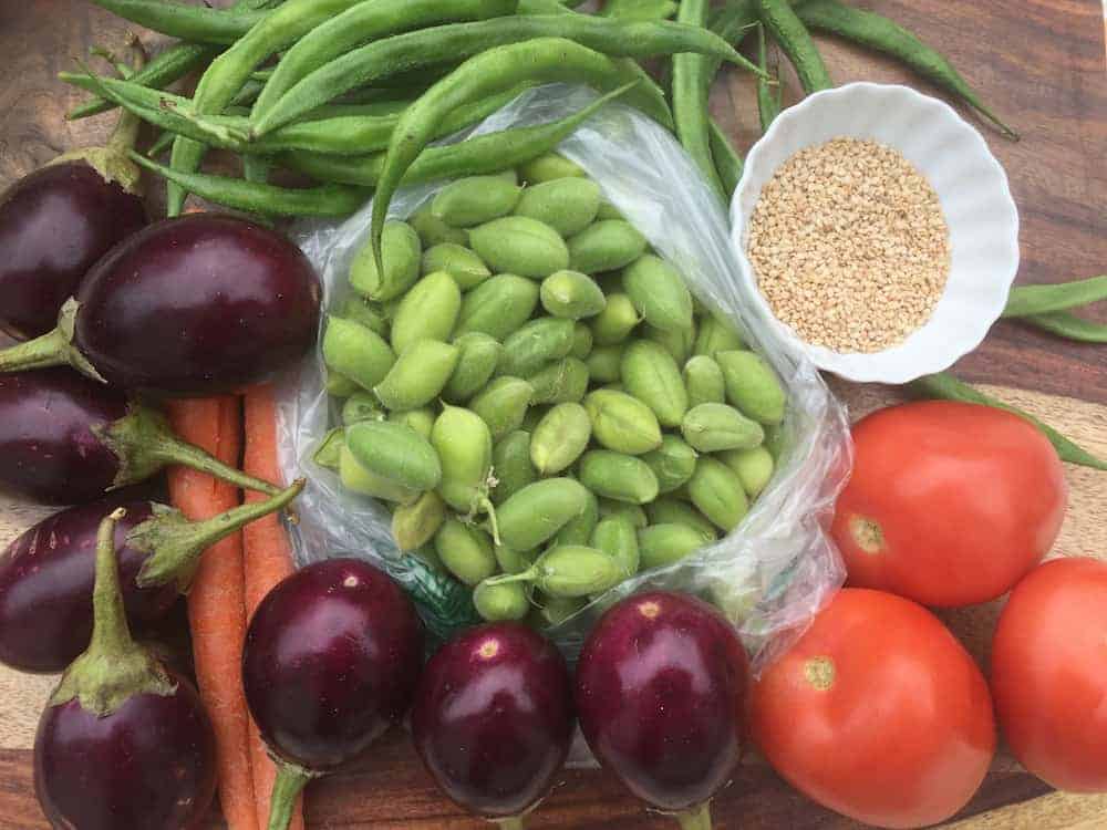 vegetables to make Bhogichi bhaji