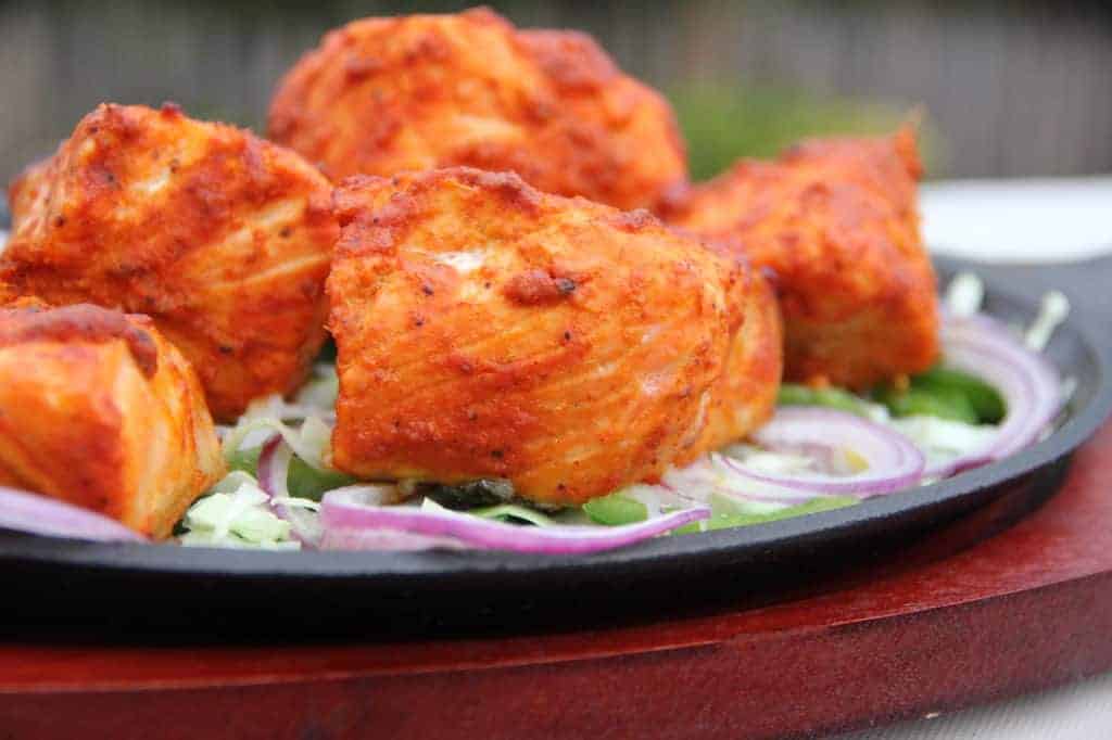Tandoori salmon