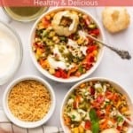 Sprouted Mung Bean Salad served in two white bowls