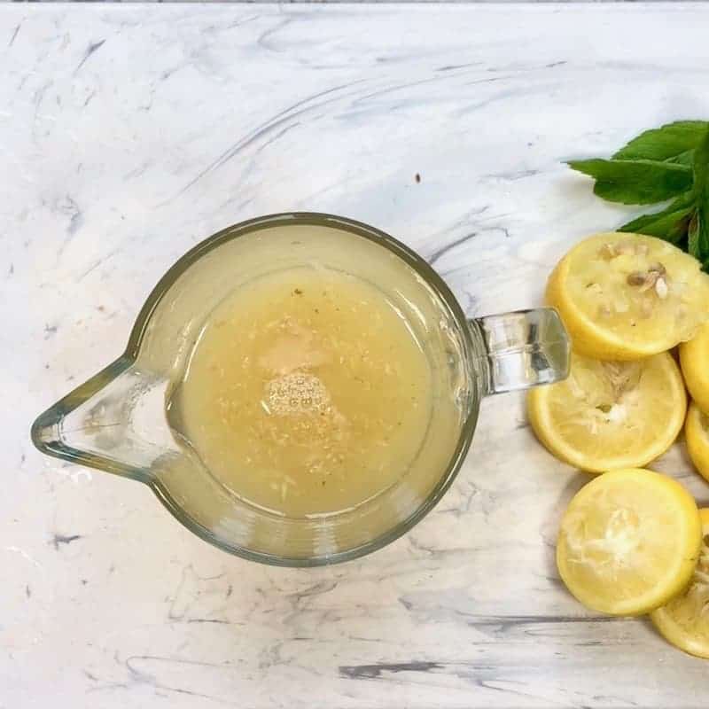 steps showing how to make ginger lemonade concentrate