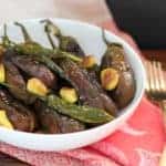 Roasted garlicky eggplant