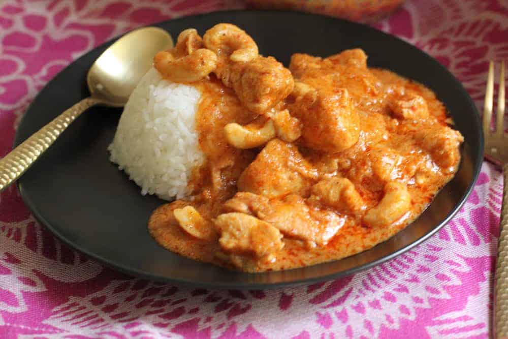 Chicken Massaman Curry served with Jasmine rice