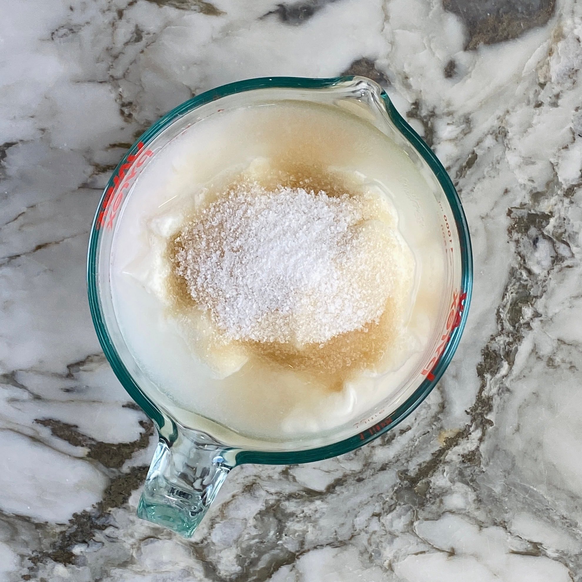 yogurt with sugar and salt 