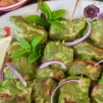 salmon tikka skewers