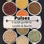 lentils & beans in bowls
