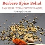berbere spice blend with whole spices
