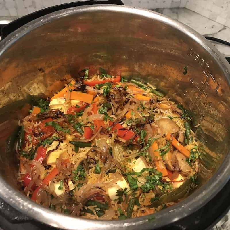 Vegetable and Paneer Biryani