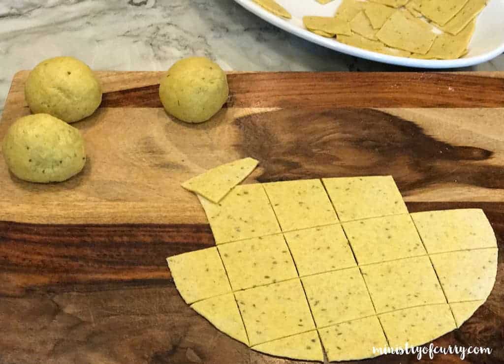 rolled and cut dhokli 
