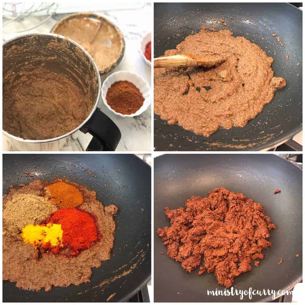 making curry paste 