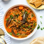 Bhogichi Bhaji in a white bowl