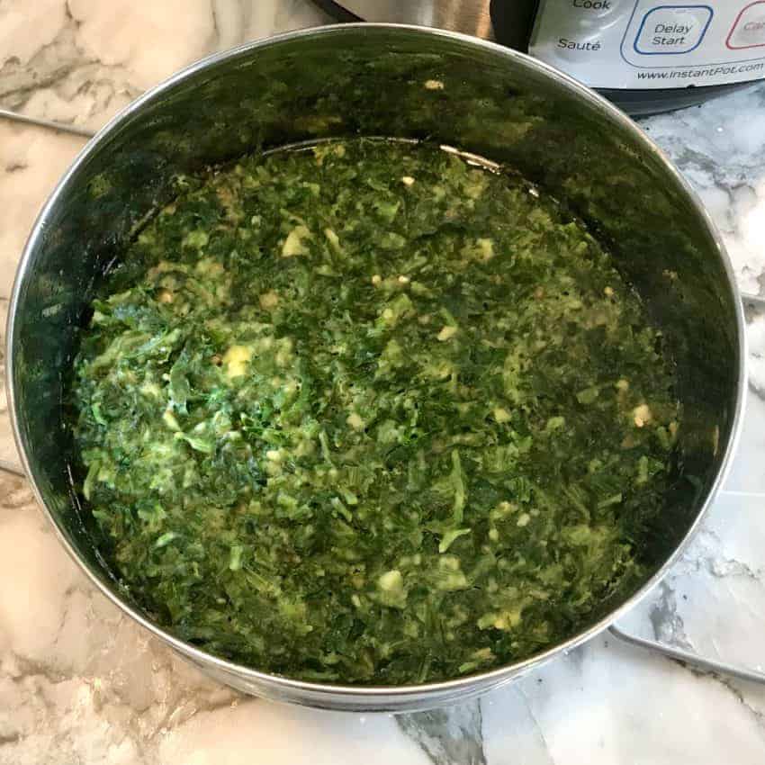 batter for kothimbir vadi in a bowl