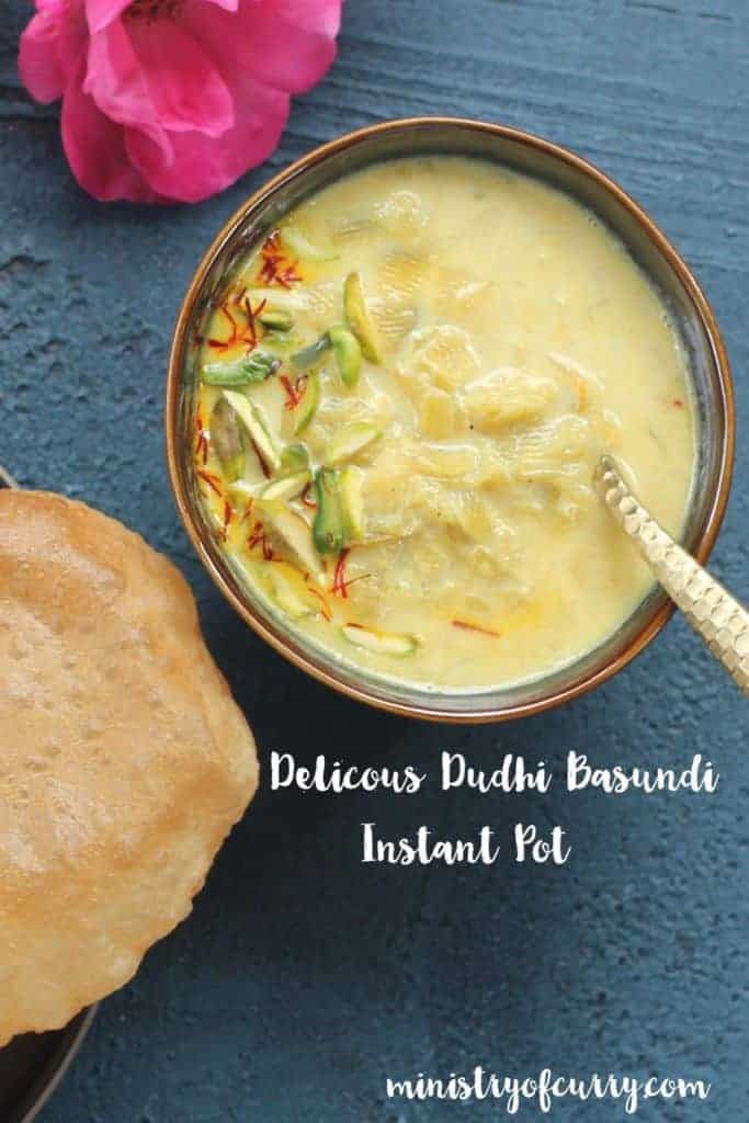 Dudhi Basundi with Puri 