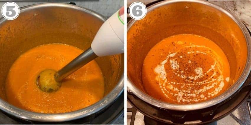 pureed creamy tomato bisque 