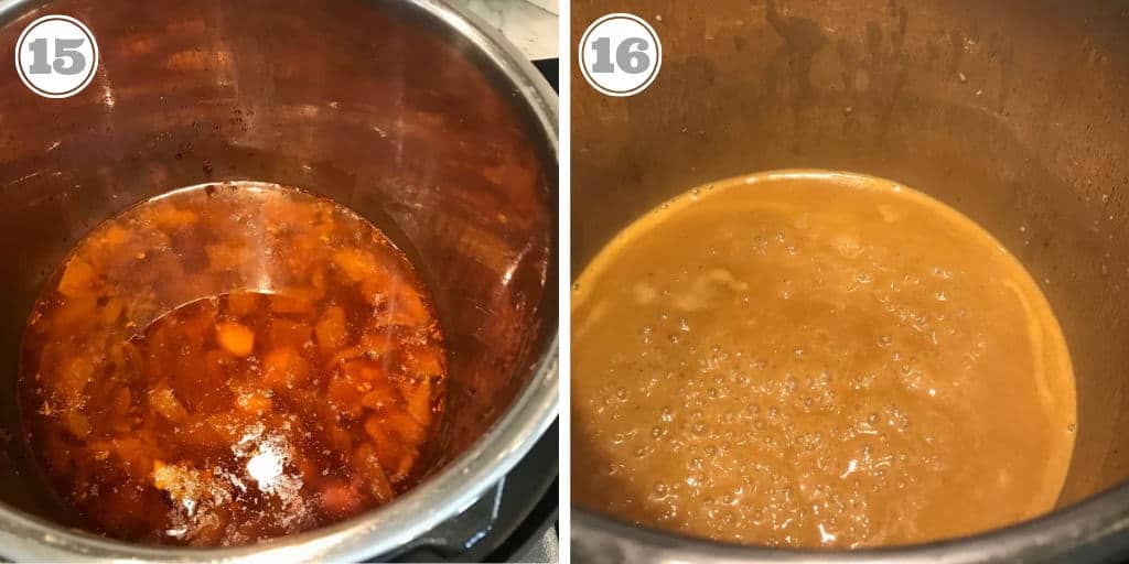 steps showing how to make the gravy