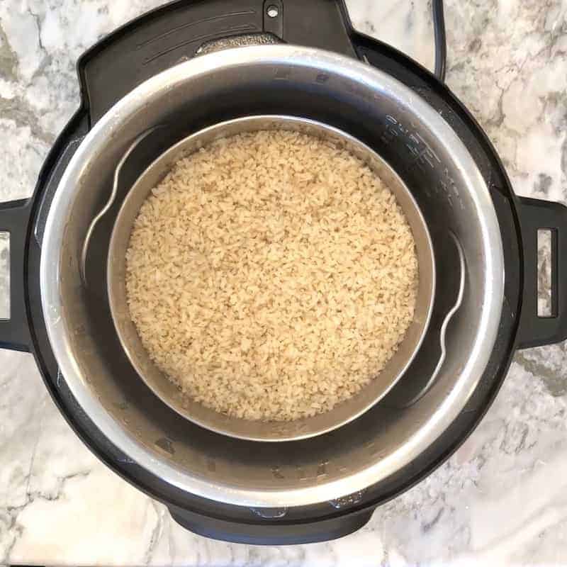 instant pot cooked brown rice 