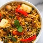 paneer & vegetable biryani
