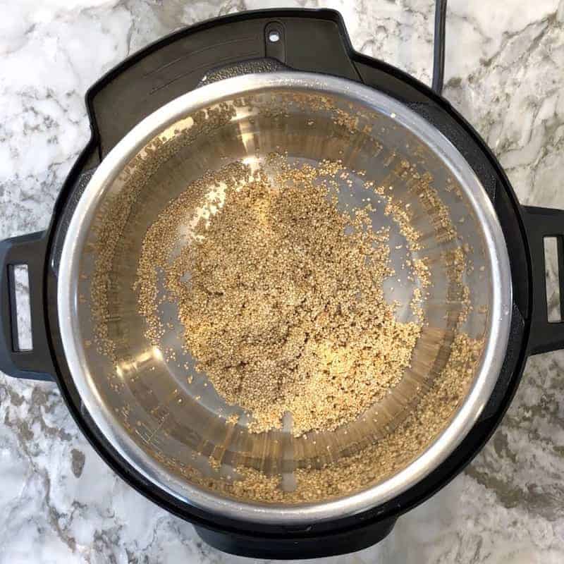 quinoa added to Instant Pot