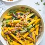 mango salad served in a bowl