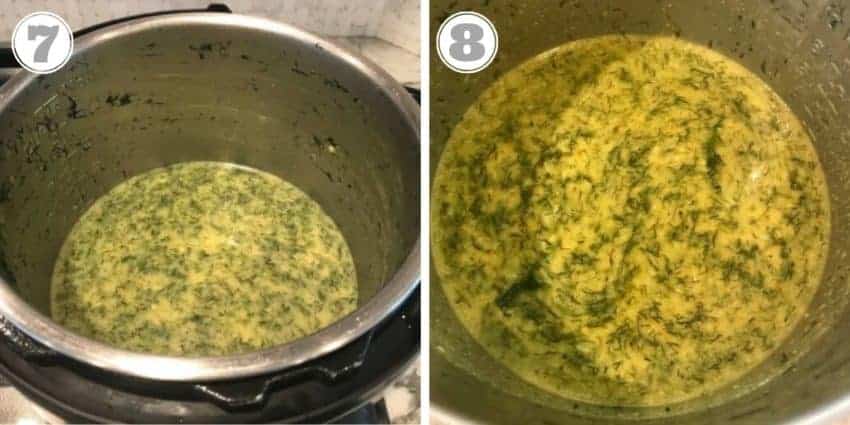 cooked lentils in Instant Pot 