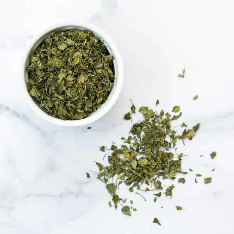 Dried fenugreek leaves, also known as kasoori methi
