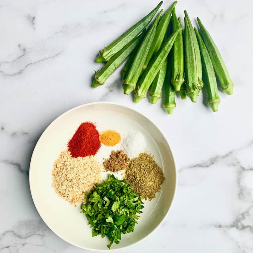 ingredients to make bharwa bhindi 