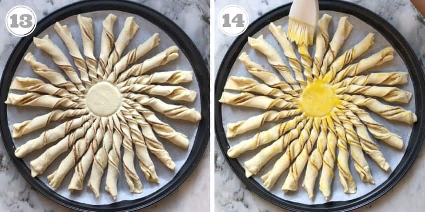 egg wash on puff pastry khari 