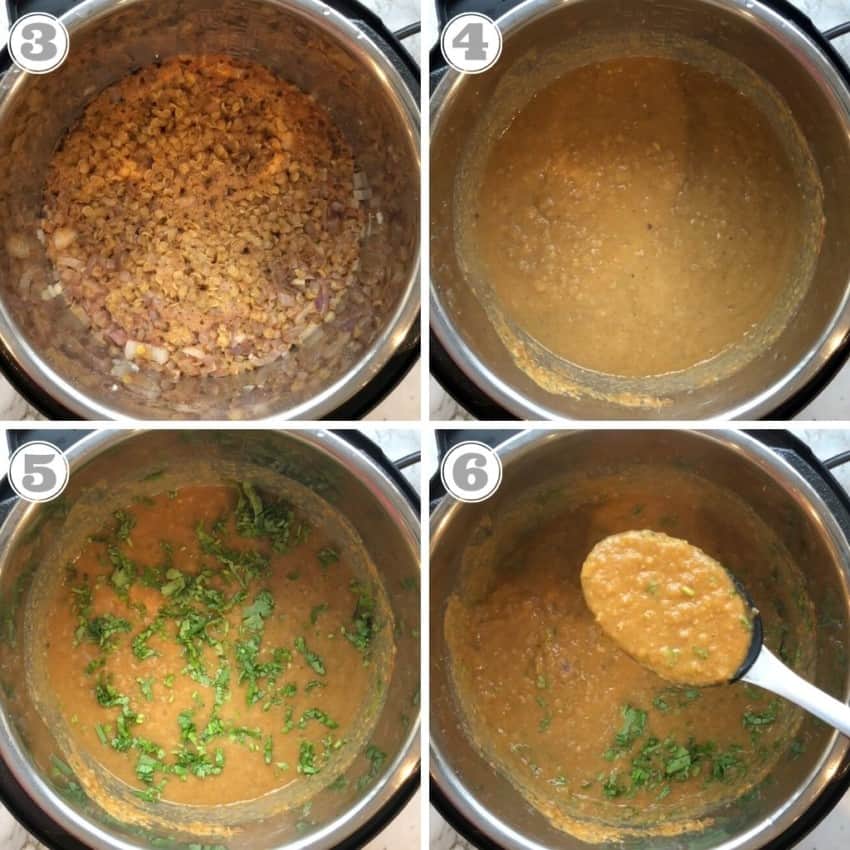 steps three through six of making misir wot 