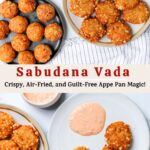 pinterest pin for sabudana vada
