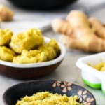 ginger paste in bowls