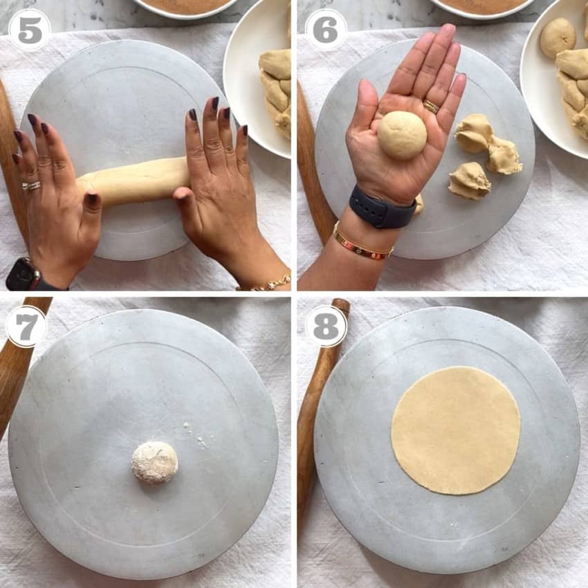 how to roll puri 