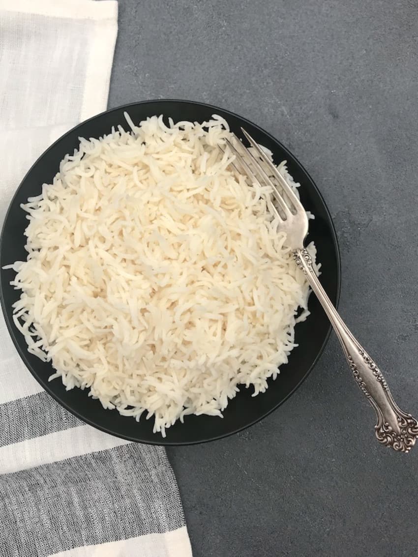 steamed Rice served in a bowl 