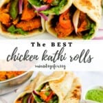 chicken kathi rolls