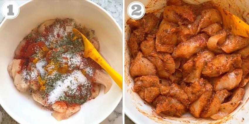 marinating chicken  