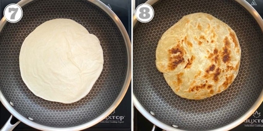 photos showing how to cook frozen paratha 