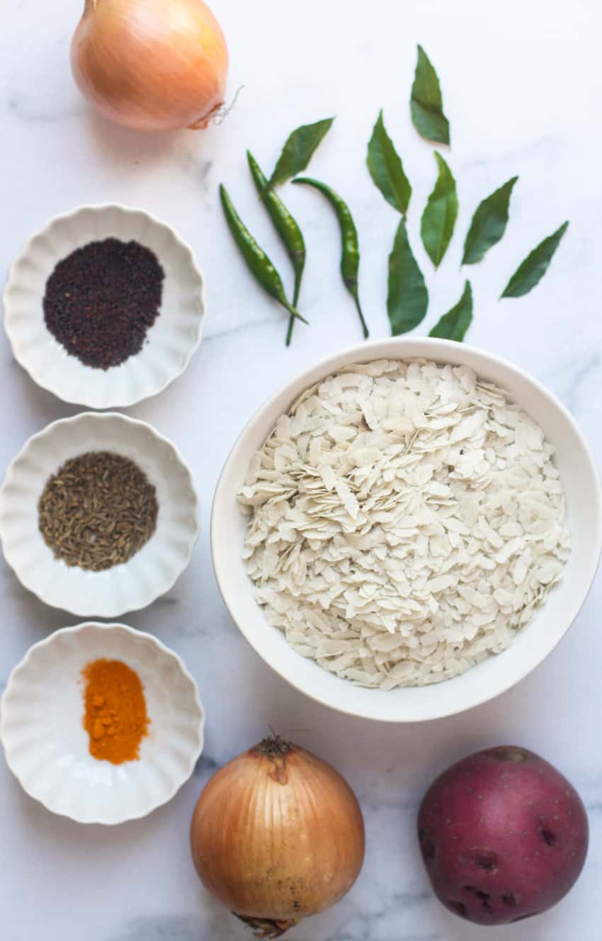 Poha Ingredients 