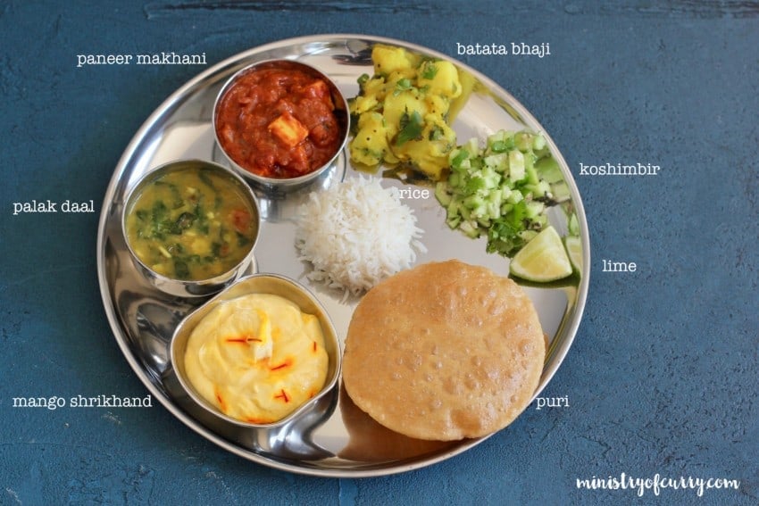 vegetarin Indian Thali
