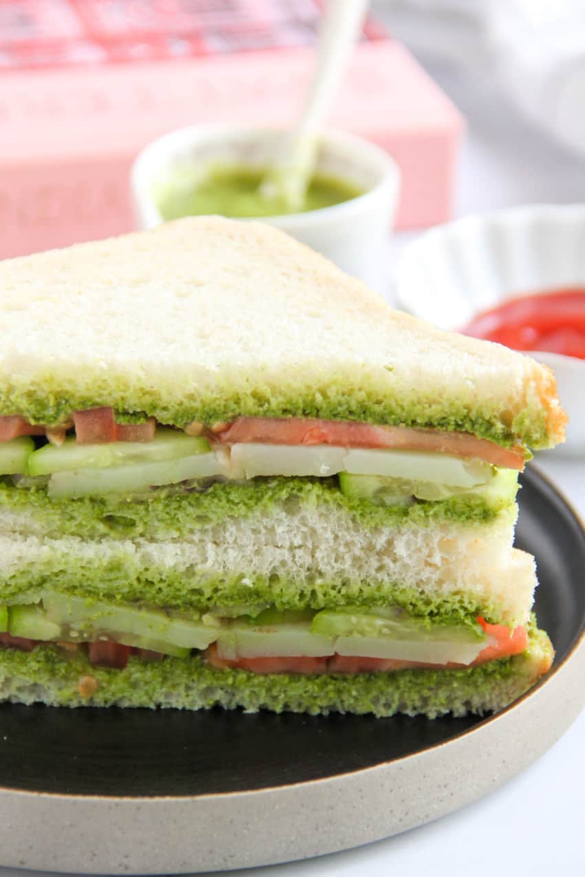 stacked up bombay veggie sandwich 