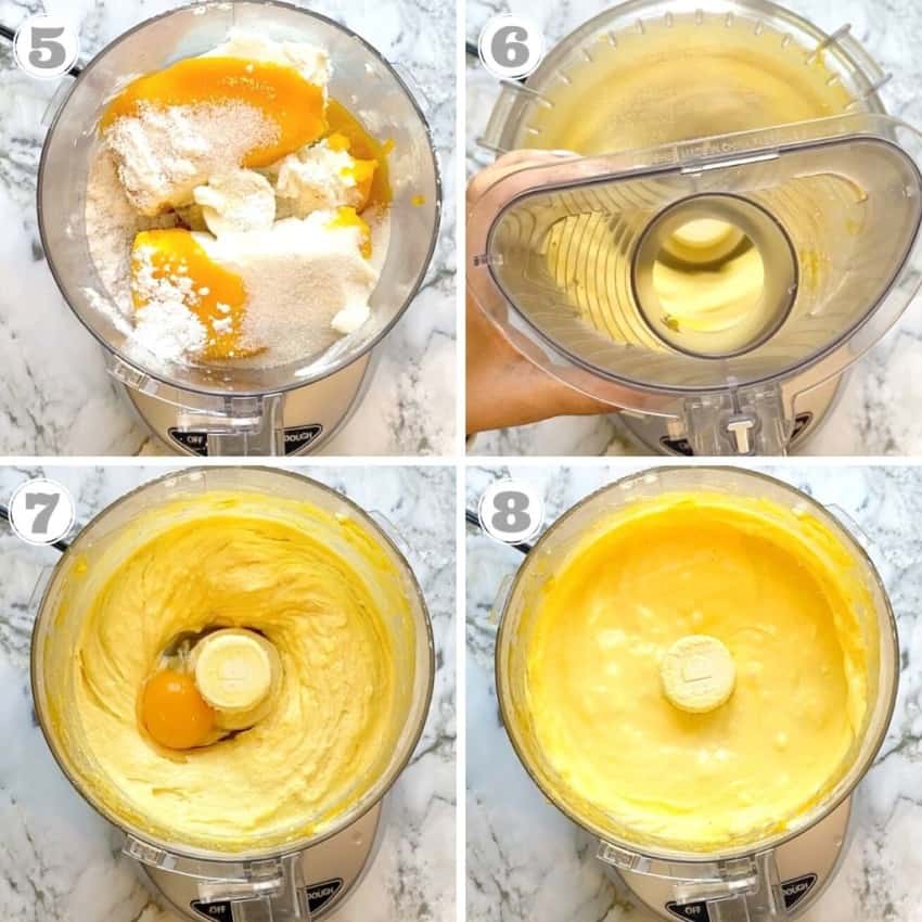 Mixing cheese cake batter 