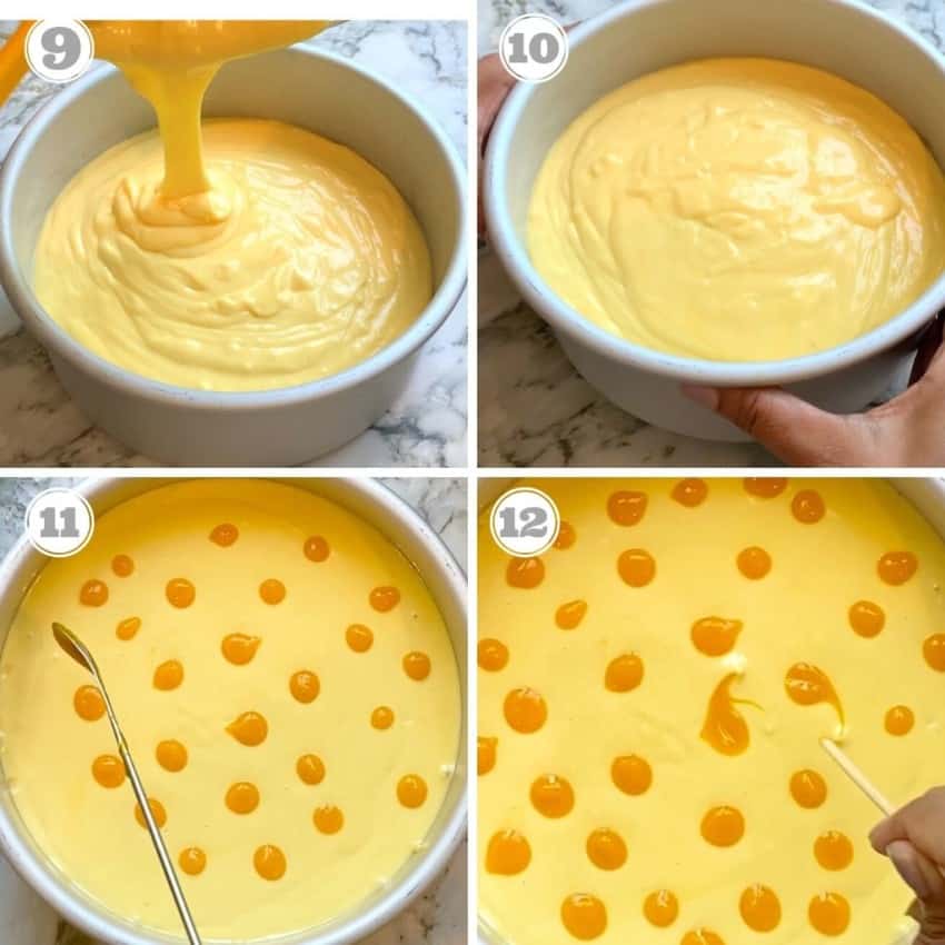 getting cheesecake ready to be cooked 