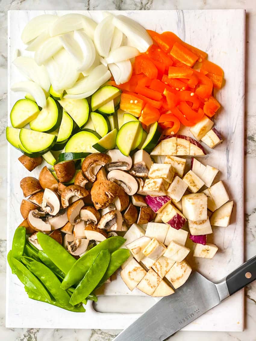 Ingredients for Thai Green curry