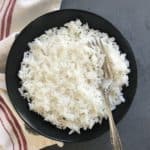Jasmine rice in a bowl