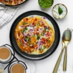 Uttapam served with chai
