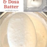Idli batter collage