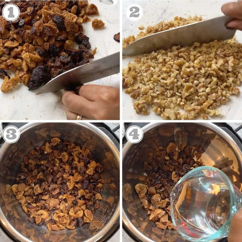 steps 1 to 4 on how to prep