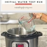 Instant Pot initial water test run