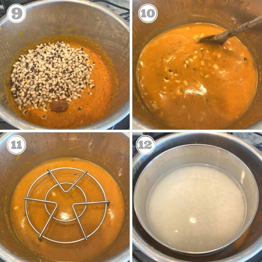 cooking black eyed peas with rice in the instant pot 