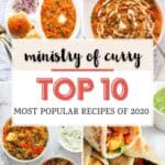 photo collage of top recipes from 2020