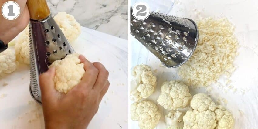 grating cauliflower 