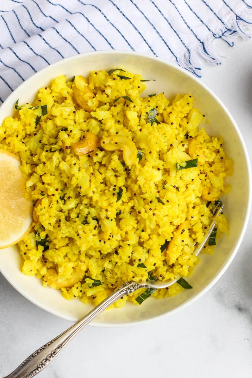 lemon cauliflower rice  