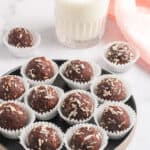 quinoa truffles with milk